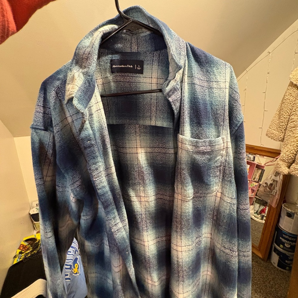 Abercrombie & Fitch Blue Plaid Jacket